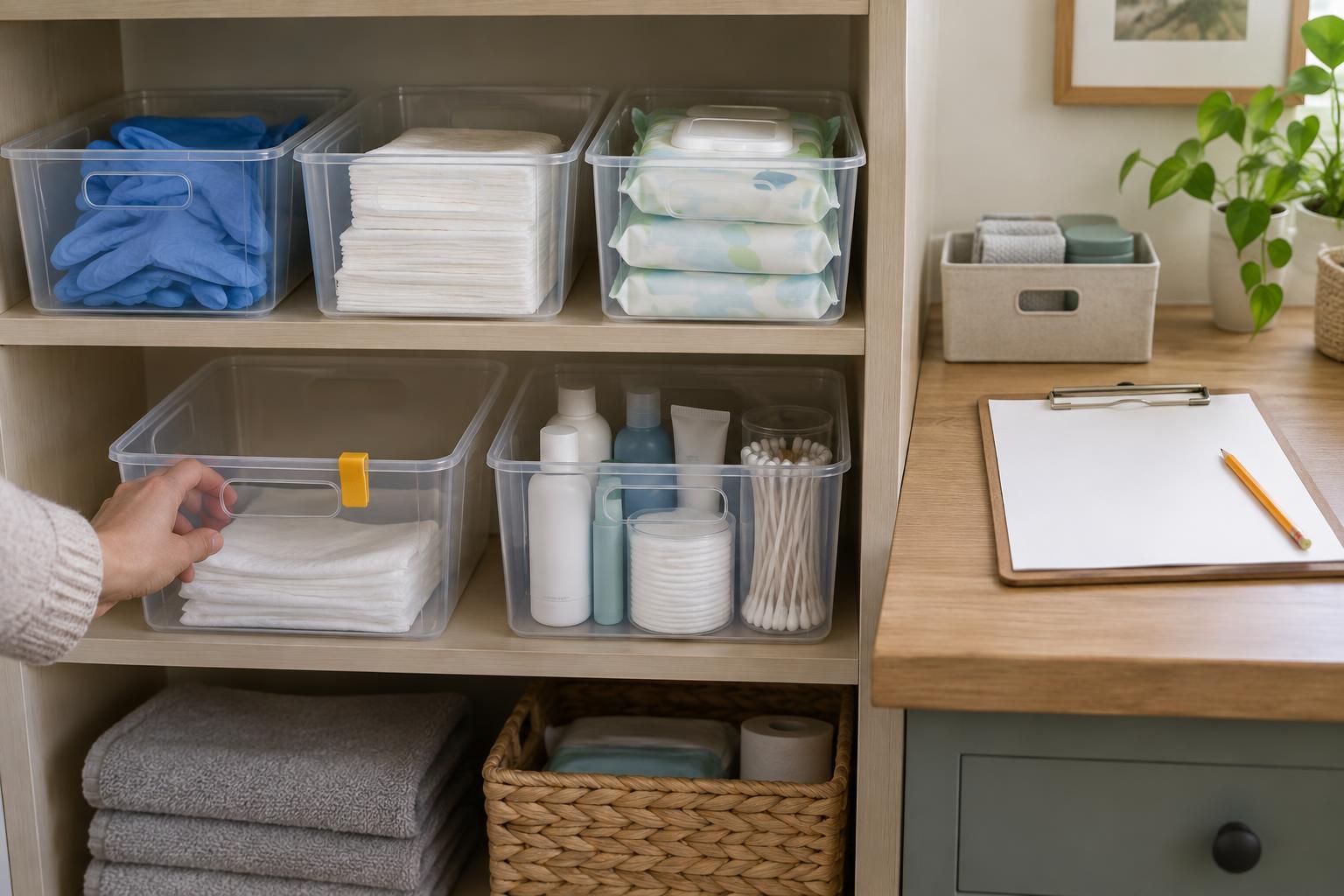 A Simple Reorder System for Frequently Used Care Supplies