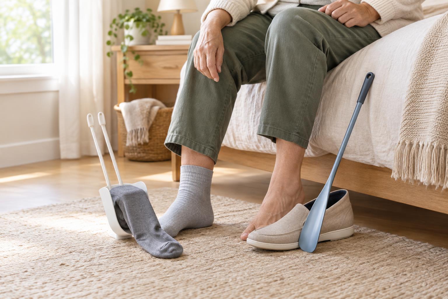 Sock Aids Versus Long-Handled Shoehorns: Different Tools for Getting Dressed
